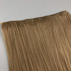 Best selling product real natrual double drawn hair,blonde human hair clip in