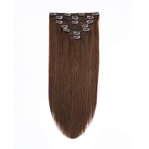 Hot sale tangle free virgin curly hair extension clip-ins