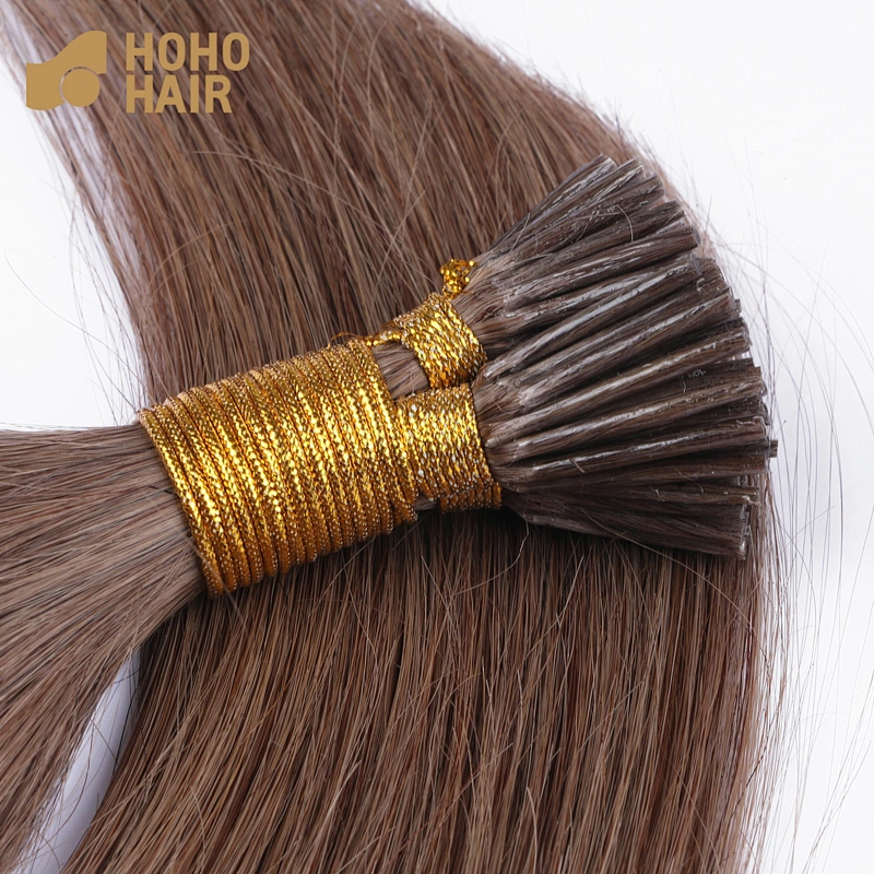 Wholesale Tangle&Shedding Free Italian keratin fusion I/U/Flat tip pre-bonded hair extensions virgin remy cuticle aligned hair