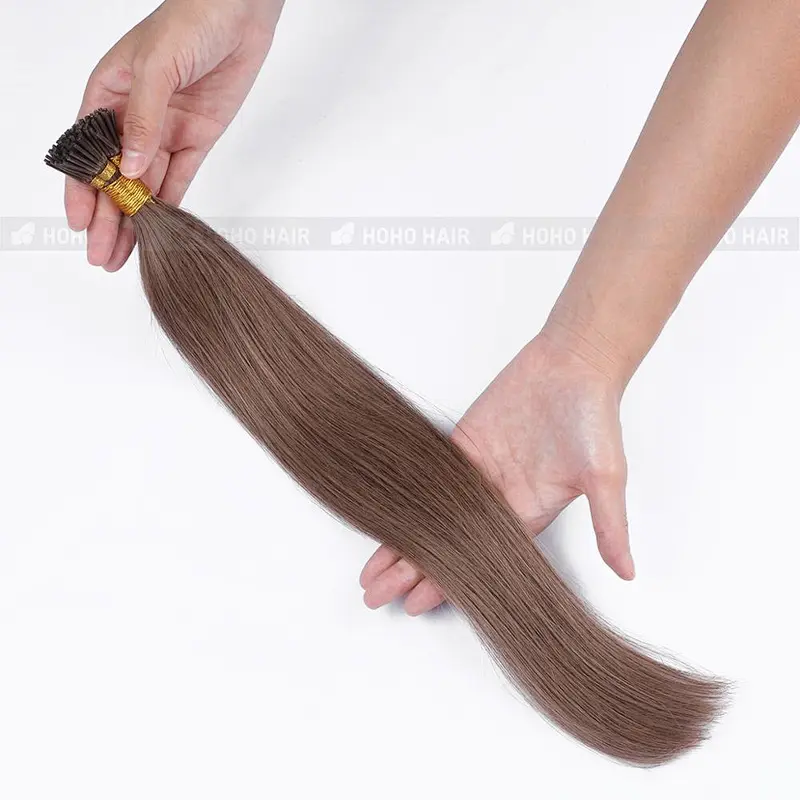 Wholesale Tangle&Shedding Free Italian keratin fusion I/U/Flat tip pre-bonded hair extensions virgin remy cuticle aligned hair