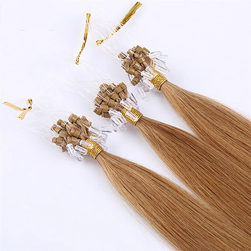 Free sample no shedding 100% raw indian hair.virgin cuticle aligned micro loop hair extension