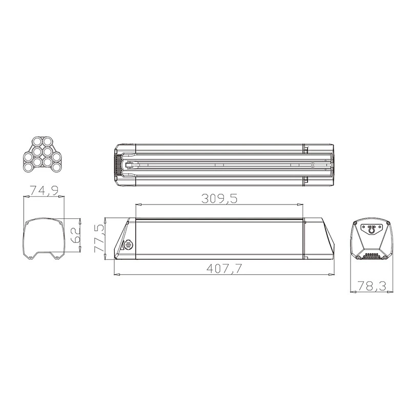 DZ-053 electric bike battery lithium battery 18650 battery