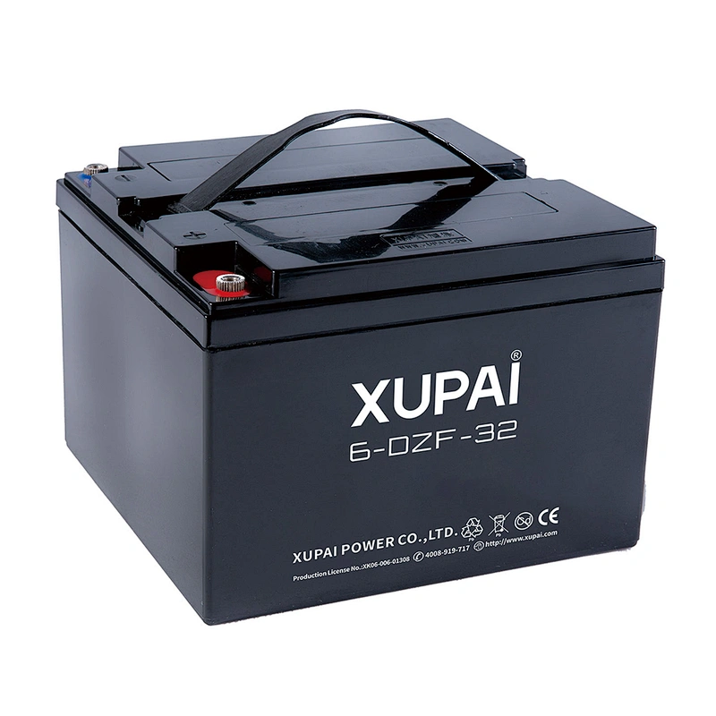Professional 12V 32Ah 6-DZM-32 electric bike scooter rechargeable lead acid battery pack