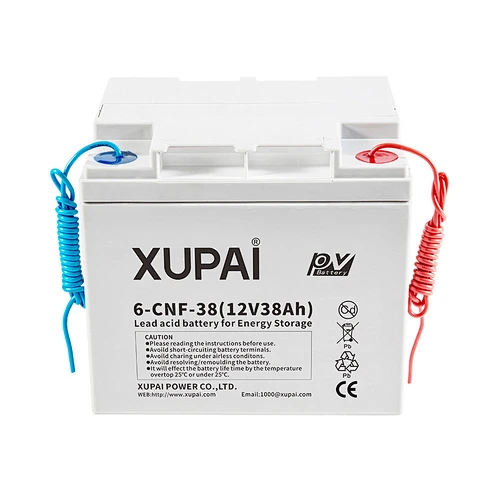 6-CNF-38 XUPAI 12V 38Ah lead acid battery pack for wind solar battery storage