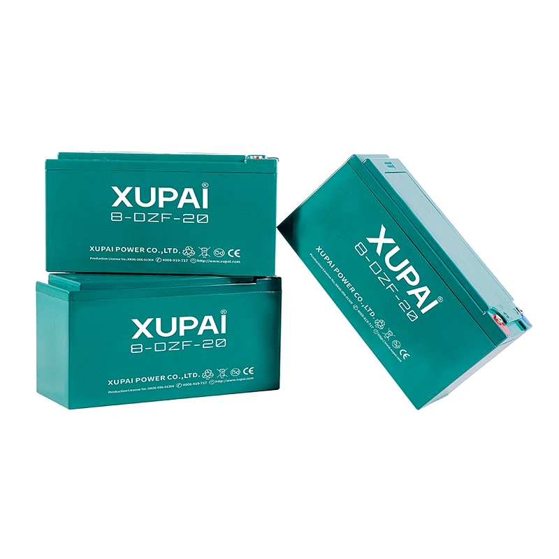 XUPAI 16V 20Ah 8-DZF-20 electric bike scooter rechargeable lead acid battery with CE certification