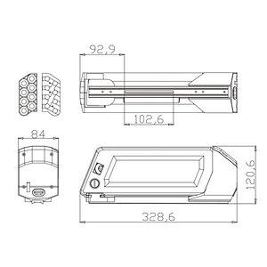 DZ-052 electric bike battery lithium battery 18650 battery