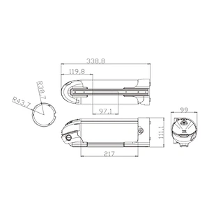 DZ-047 electric bike battery lithium battery 18650 battery