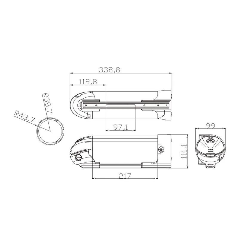 DZ-047 electric bike battery lithium battery 18650 battery