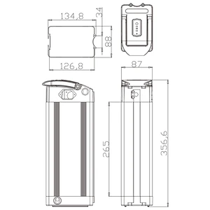 DZ-089 electric bike battery lithium battery 18650 battery