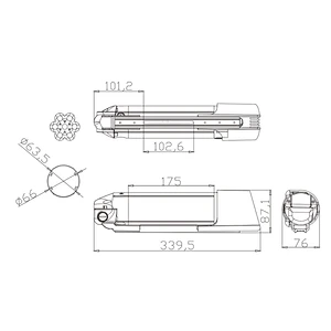 DZ-050 electric bike battery lithium battery 18650 battery