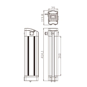 DZ-036 electric bike battery lithium battery 18650 battery