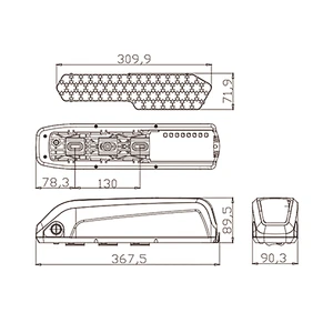 DZ-039 electric bike battery lithium battery 18650 battery