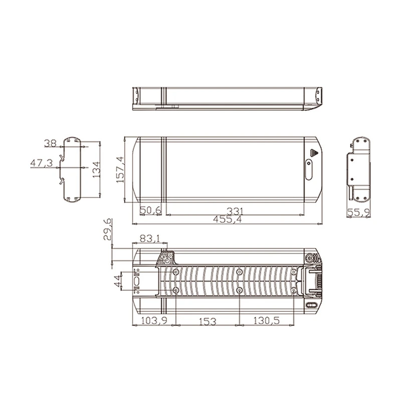 DZ-043 electric bike battery lithium battery 18650 battery
