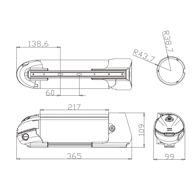 DZ-048 electric bike battery lithium battery 18650 battery