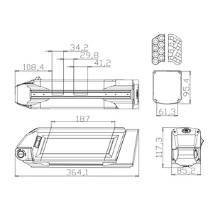 DZ-051 electric bike battery lithium battery 18650 battery