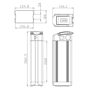 DZ-090 electric bike battery lithium battery 18650 battery