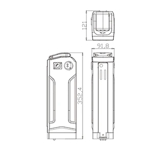 DZ-073 electric bike battery lithium battery 18650 battery