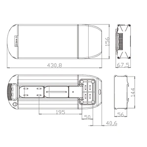 DZ-061 electric bike battery lithium battery 18650 battery
