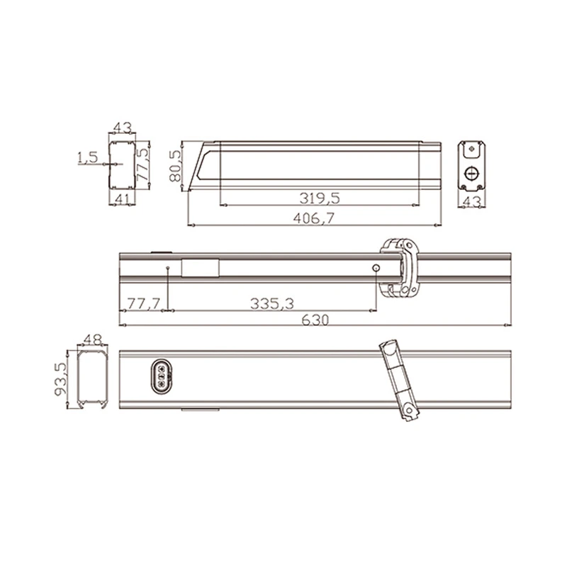 DZ-031 electric bike battery lithium battery 18650 battery