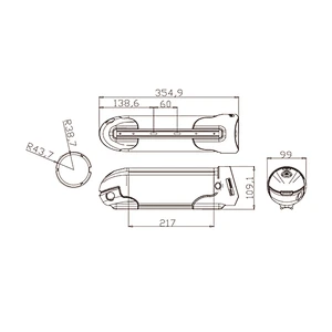 DZ-046 electric bike battery lithium battery 18650 battery