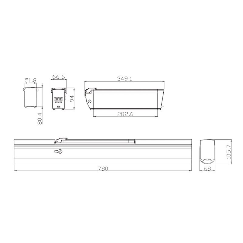 DZ-056 electric bike battery lithium battery 18650 battery