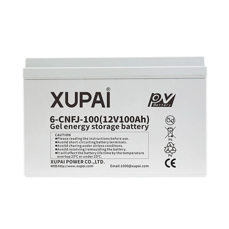 12V 100Ah XUPAI 6-CNFJ-100 batteries solar wind storage system deep cycle
