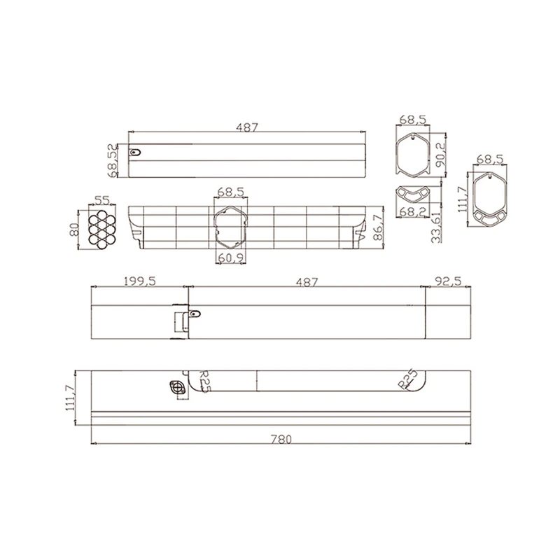 DZ-004  electric bike battery lithium battery 18650 battery