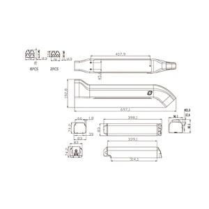 DZ-008 electric bike battery lithium battery 18650 battery