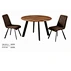 Round Dining Table Woodgrain Dining Table Dining room Furniture