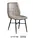 modern yellow fabric dining chair