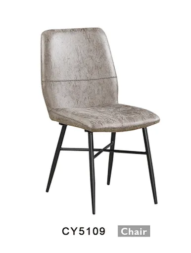modern yellow fabric dining chair