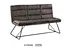 Nordic Modern Fabric Iron Living room Entry Lux Back Bench Bar Sofa chair