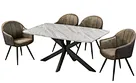 Dining table White Dining table Furniture Marble