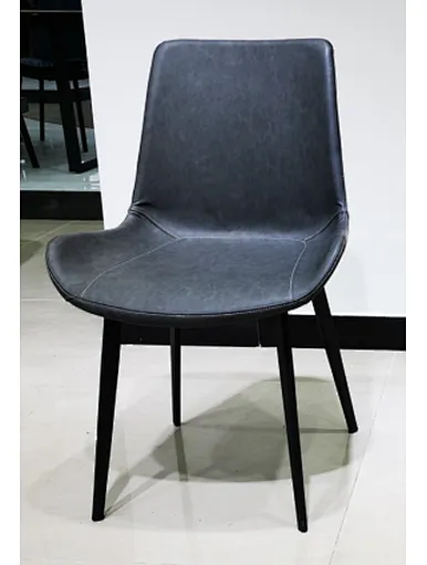 modern grey fabric dining chair