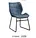 modern grey fabric dining chair
