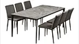 Dining Table Modern Furniture Rectangle Dining Table Marbling Grey