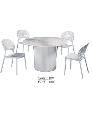 marble round dining table