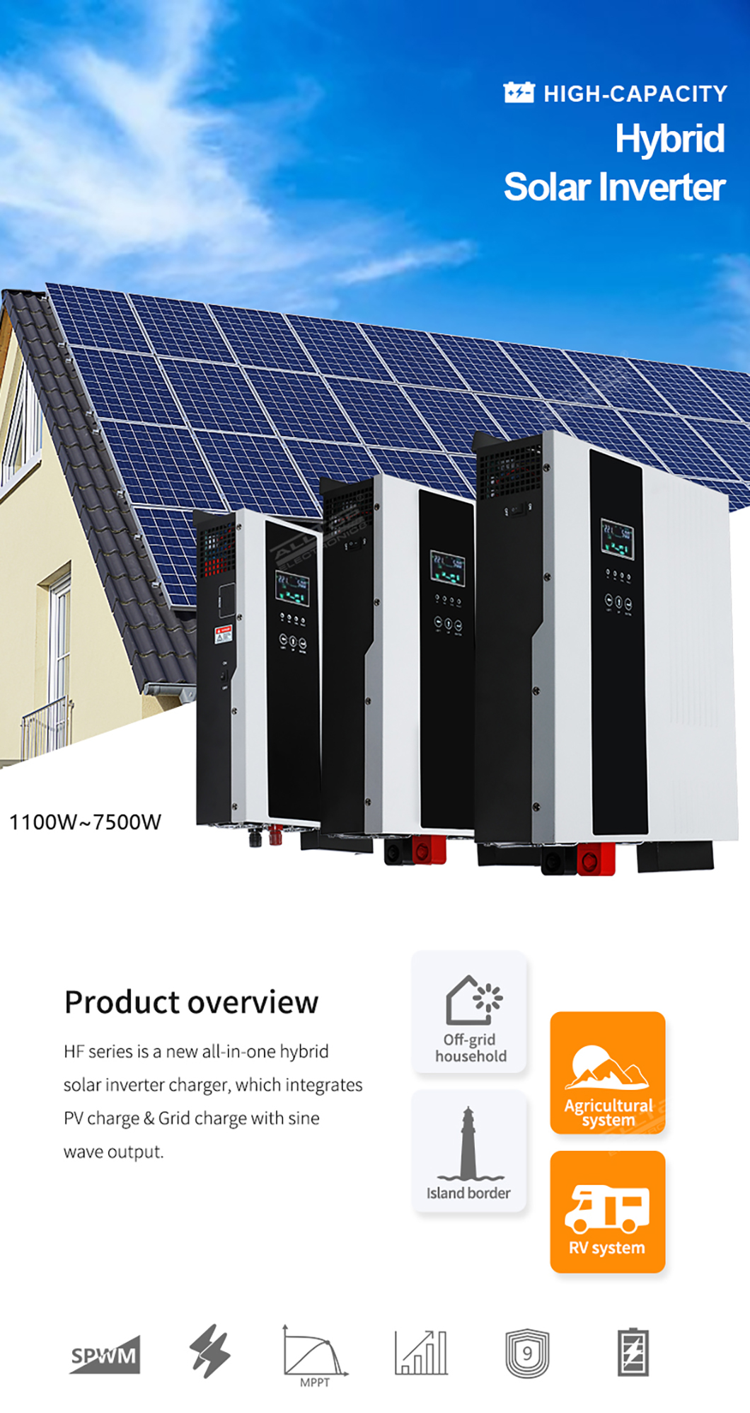 off grid solar inverter 5kw,7kw solar inverter,3kw off grid solar inverter