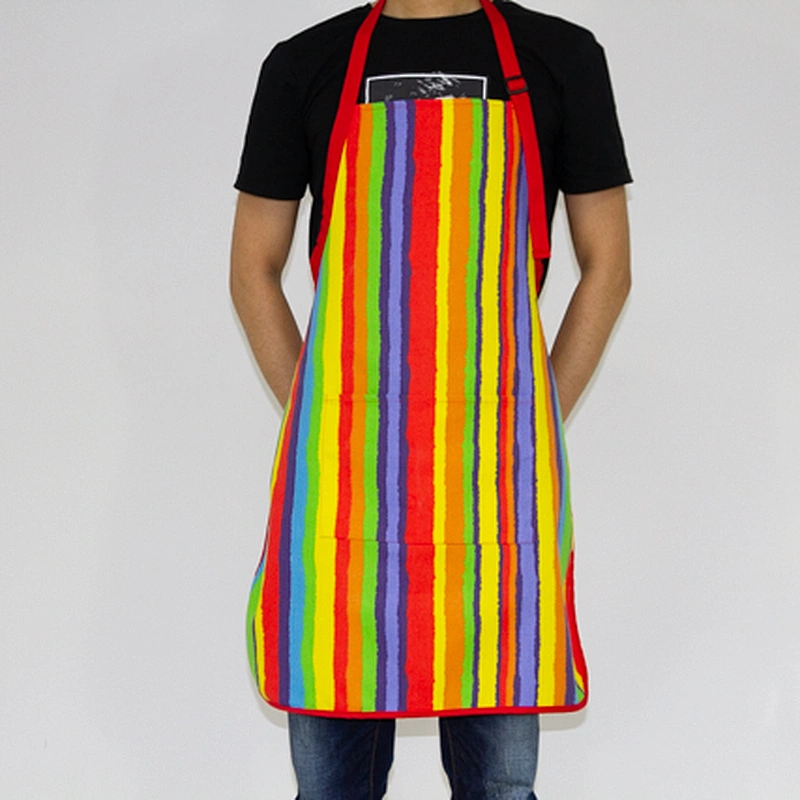 Customized kitchen baking painting picnic canvas apron and chef hat family matching cloth set