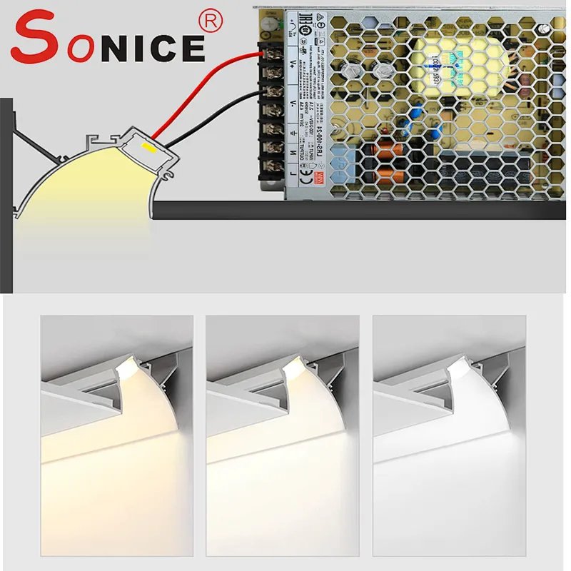 Ceiling corner reflective profile