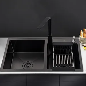 Commercial Kitchen Rectangle Sink Nano Black Kitchen Sink