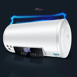 40L/50L/60L/80L/100Lsmart kitchen appliances  enamel tank stainless steel round shell storage electric water heater for shower