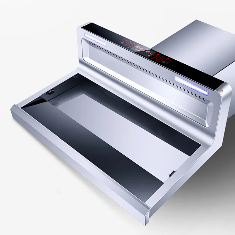 Range Hood Stainless Steel Wall Mount with LED Light Kitchen Cooker Range Hood