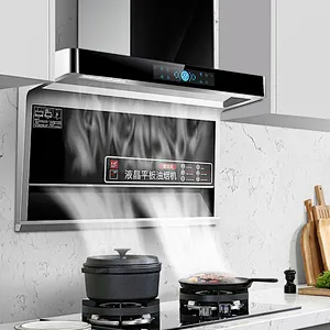 Screen Touch Electrical Range Hood Integrated Double Motor Range hood