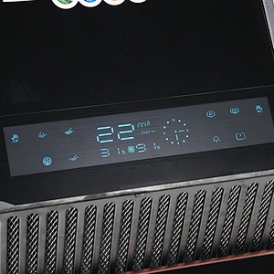 Fashion Black 0-touch control kitchen commercial range hood