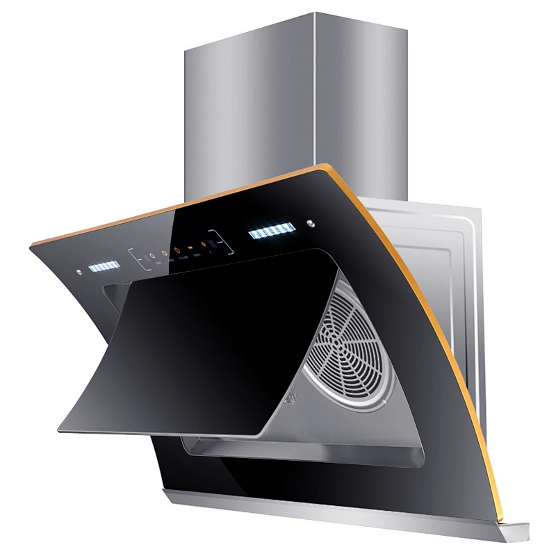 Kitchen Exhaust Hood 800mm Household Range Hood Stainless Steel Smoke Exhaust Side suction Kitchen Hood