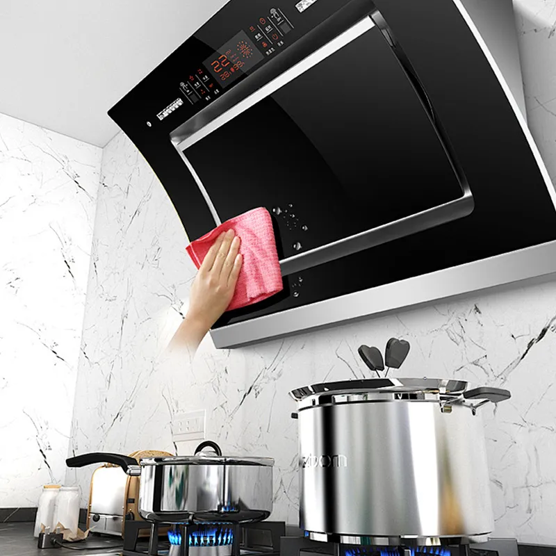 Range Hood Double Motor Heat Cleaning Larger Suction Range Hood Side Suction Range Hood