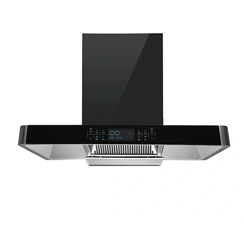 Kitchen T type automatic cleaning top suction range hood