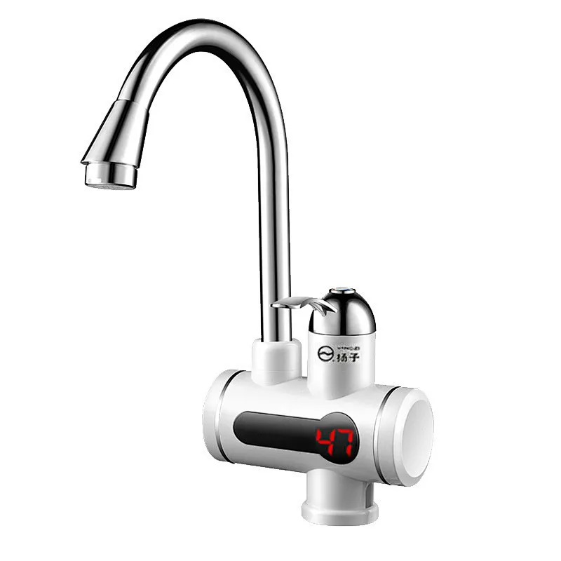 LED Digital Display 3300w Instant Tankless House Water Heater Heating Electric Faucet Tap
