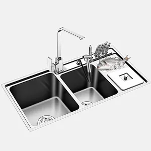 Nano Silvery Handmade Size Stainless Kitchen Nano sink